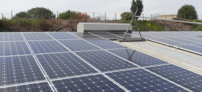 Solar Panels on Sharp Cutters premises