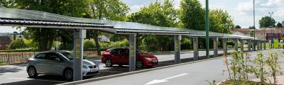 Solar Carport at Harvey Hadden Sports Village in Nottingham