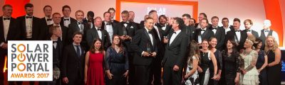 EvoEnergy win Contractor of the Year at 2017 Solar Power Portal Awards