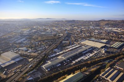 solar panels installed at DPD in Oldbury